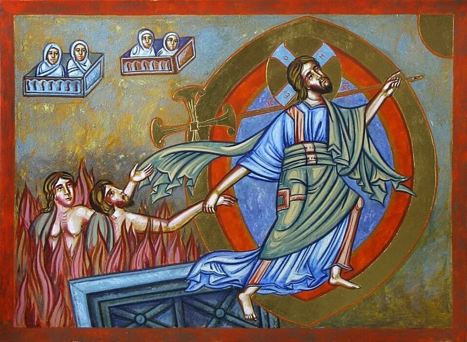 Святые бывшие грешниками. Воскресение Христа коптская икона. Сошествие во ад Иисуса Христа фреска. Антоний Великий коптская икона.