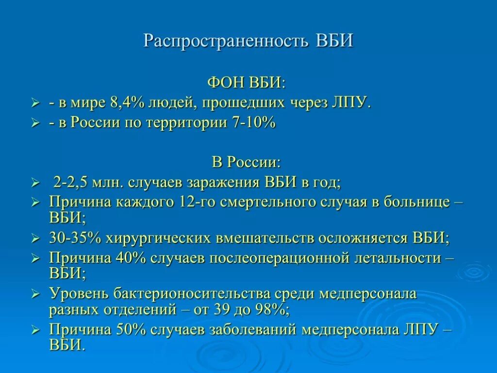 Распространенность ВБИ. Принципы профилактики ВБИ. Госпитальная инфекция это определение. Принципы профилактики внутрибольничных инфекций.