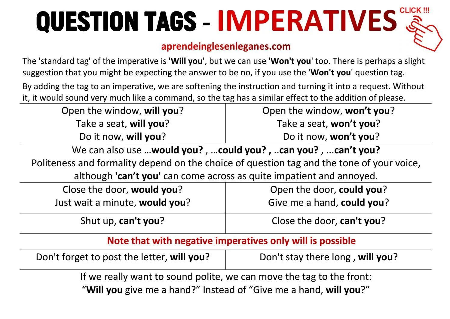 Tag questions imperative sentences. Tag questions правило. Tag questions упражнения. Tag questions в английском языке правило.