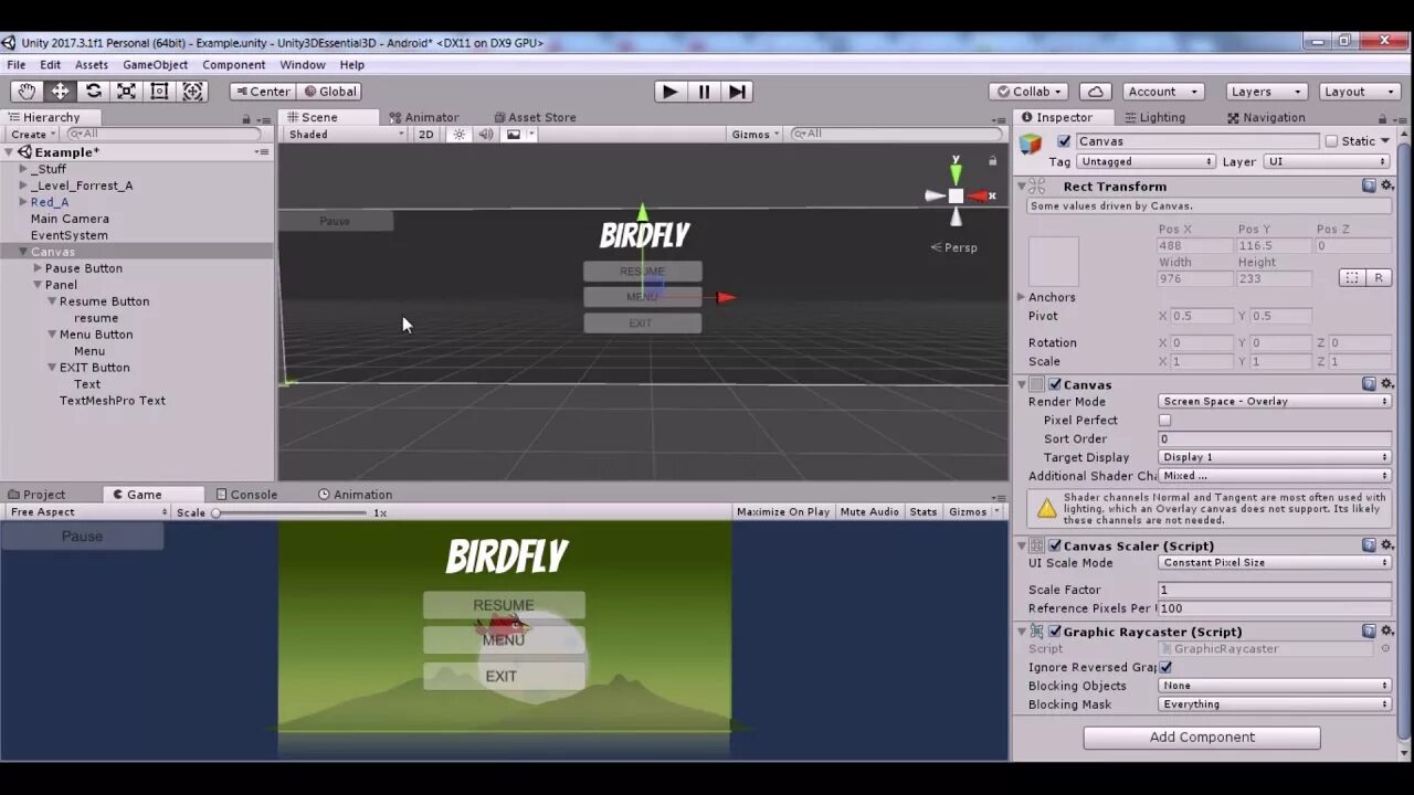 Пауза в unity. Меню юнити. меню паузы unity. пауза в юнити. меню паузы unity 2d.