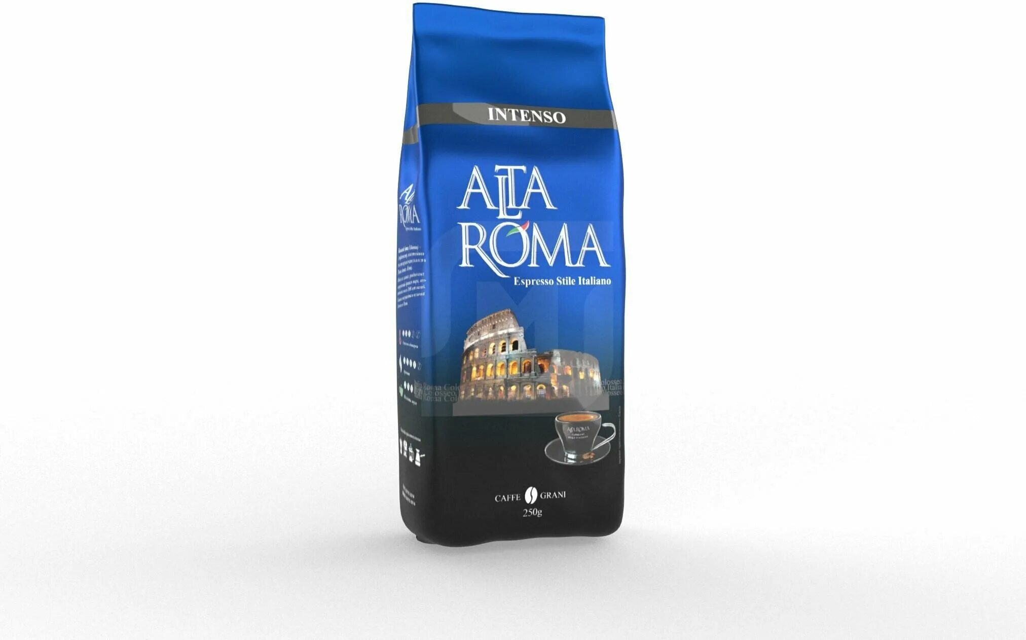 Кофе молотый intenso. Alta ROMA кофе молотый жареный 250г.