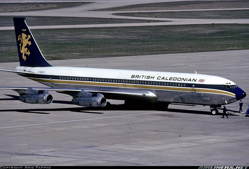 British Caledonian Airways. Caledonian NV. Боинг 707 pictures PNG.