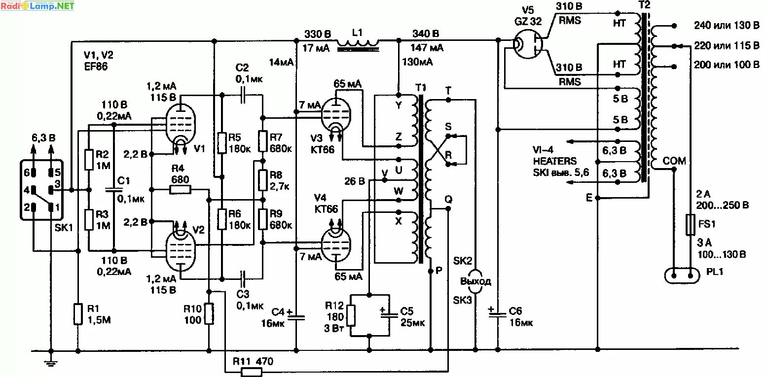 Трансформатор унч. Схема ламповых усилителей 100 ватт. Схема квод ламповый усилитель. Quad ламповый усилитель схема. Ламповый усилитель квод 2 схема.