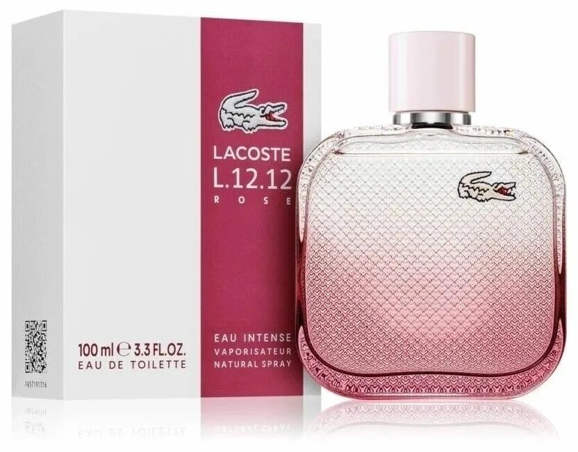 L 12.12. Lacoste l.12.12 Rose. Lacoste l.12.12. Rose Eau intense, 100 ml.