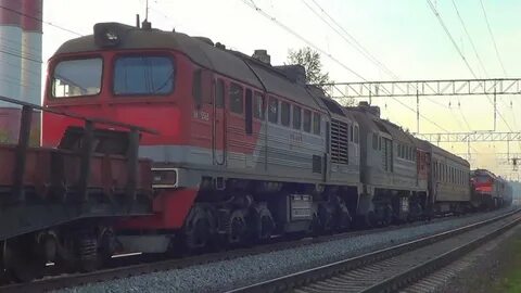 Хозяйственный поезд вагонами вперед