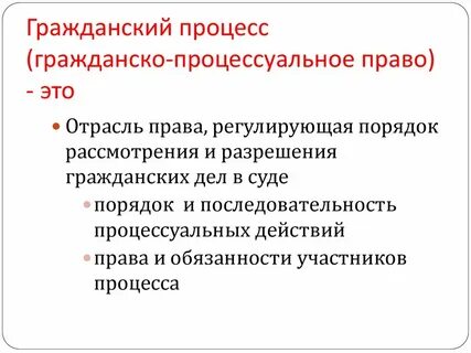 Презентация процессуальное право гражданский процесс 10 класс