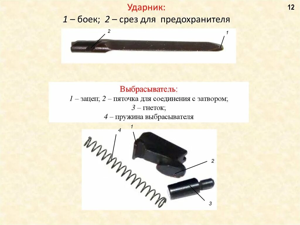Ударник значение. Затвор с ударником выбрасывателем и предохранителем пм. схема затвор ударник выбрасыватель. ударник выбрасыватель и предохранитель пм. зацеп выбрасывателя.