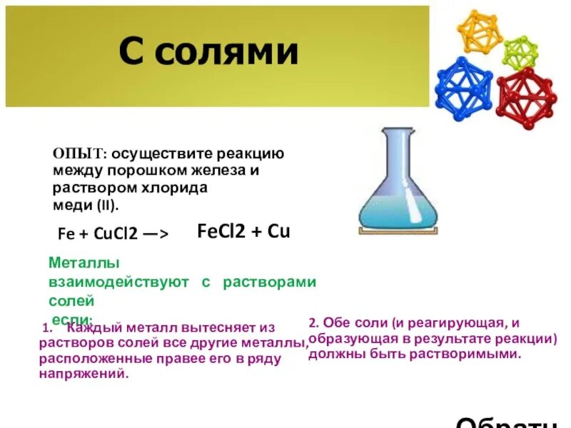 Fe cucl2 какая реакция. Реакция железа с солями. Взаимодействие железа с солями. Хлорид меди реакции. Железо взаимодействие с солями.