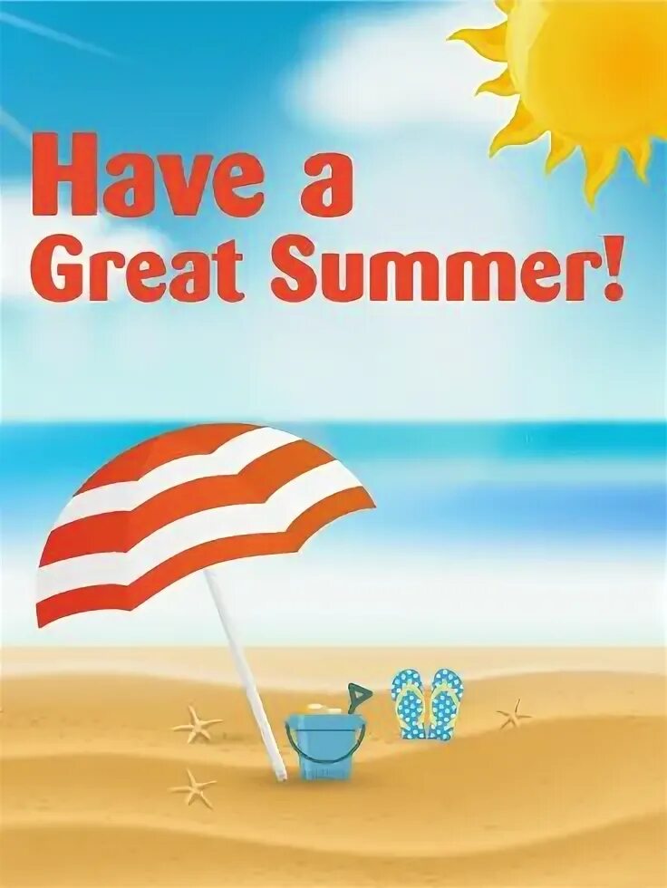 Have a good holiday. Have good Summer Holidays. Have a great Holidays. Картинка на тему Summer Holidays. Летние каникулы на английском.