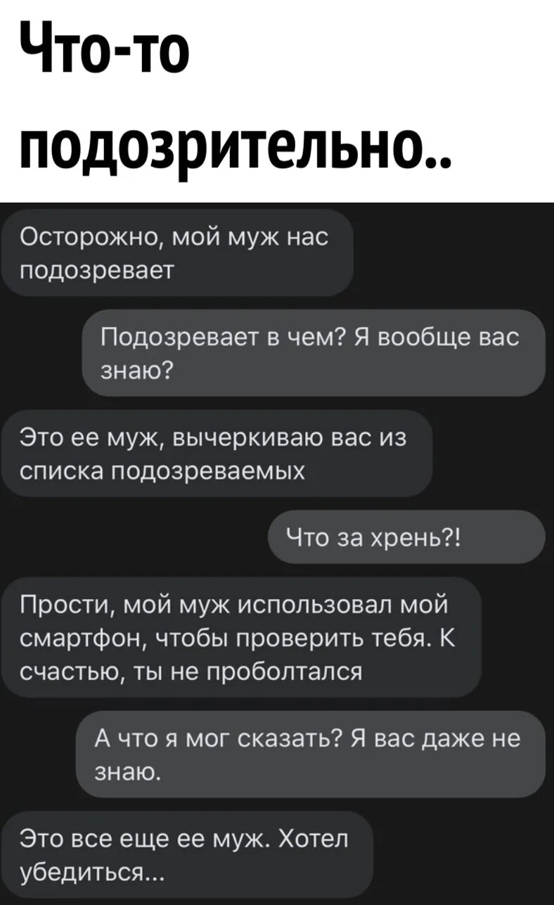 Осторожно мой муж нас подозревает. Мой муж нас подозревает. Смешные переписки. Переписка с мужем.