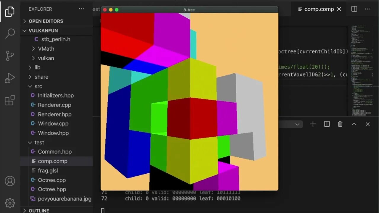 Vulkan c. C++ 3d. vulkan api create 3d box.
