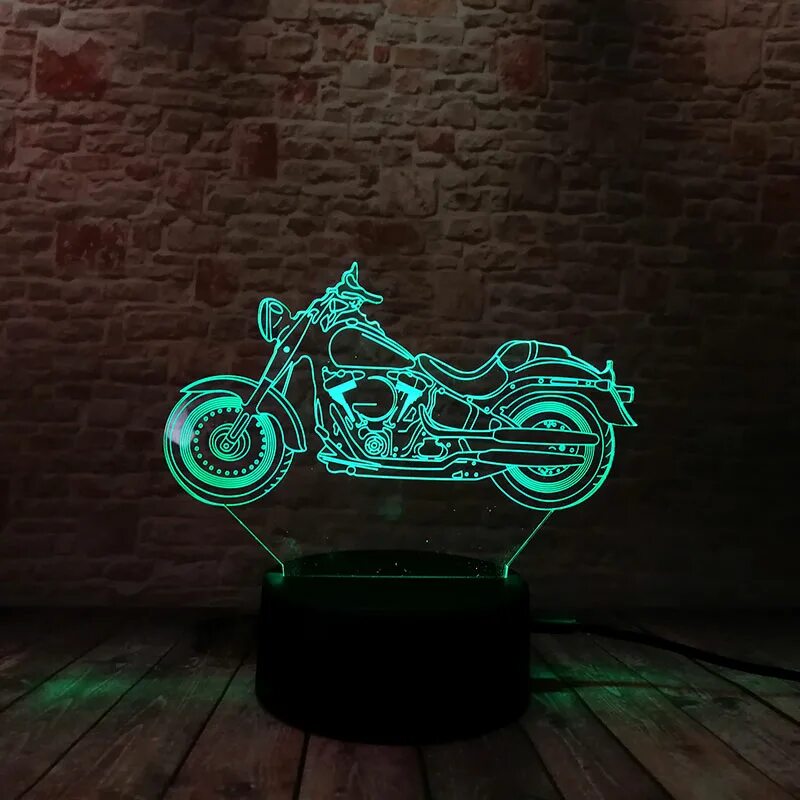Светящиеся мотоциклы. 3d ночник "мотоцикл Kawasaki". Мотоцикл светящийся в темноте. Мотоцикл в темноте светится.
