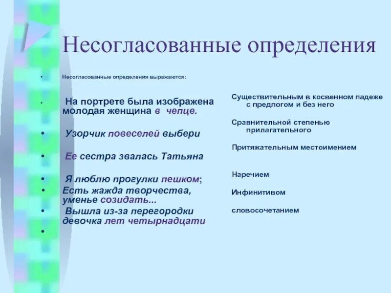 Согласованным определением является. Согласованные и несогласованные определения. Согласованное и несогласованное определение. Несогласованные определения выражаются. Несогласованное определение примеры.