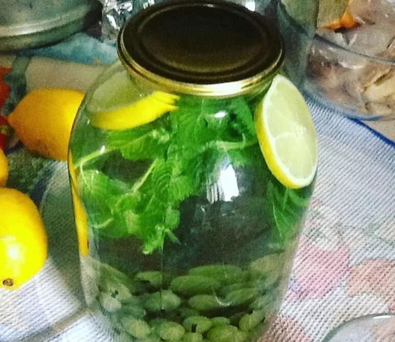 Компот на зиму мохито с лимоном. Компот из крыжовника мохито. мохито из крыжовника. крыжовник мята лимон мохито. компот мохито из крыжовника с мятой.