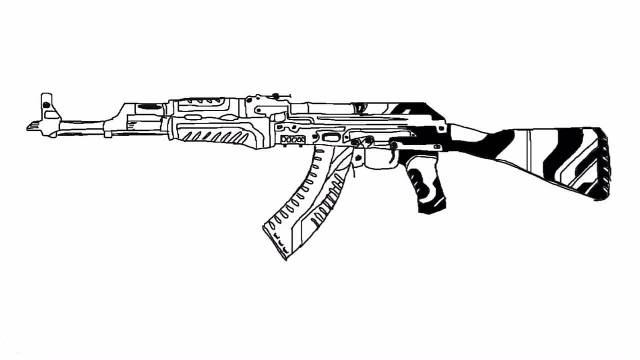 Раскраска CS go AK 47. Раскраска оружие из КС го АК 47. Раскраска КС го АК 47 Азимов. АК 47 СТЕНДОФФ 2. Раскраска стандофф оружие