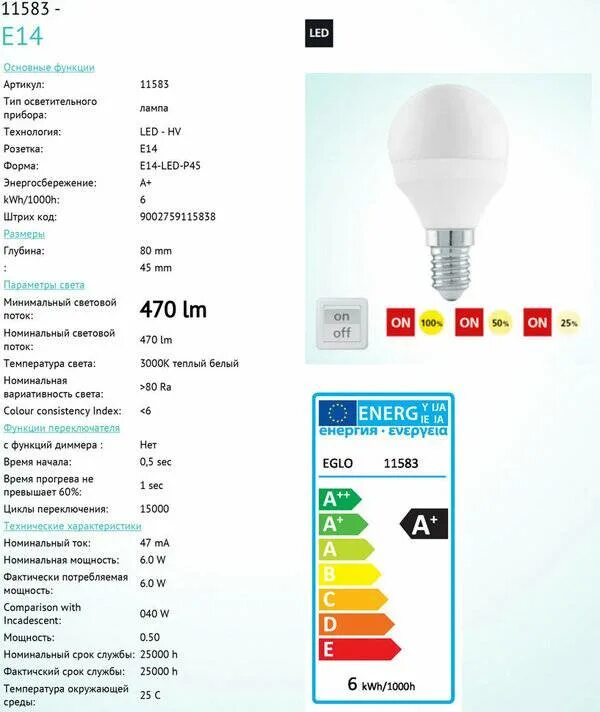 Потребляемая мощность светодиодной лампы. Светодиодная лампа Eglo 11583. Технические характеристики светодиодных ламп. Мощность светодиодных ламп таблица. Диммирование ламп.