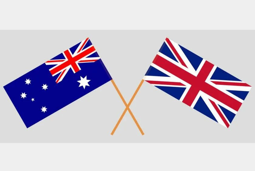 Ask uk. Австралия и Великобритания. Австралия и Англия. Флаг Великобритании и Австралии. США И Великобритания.