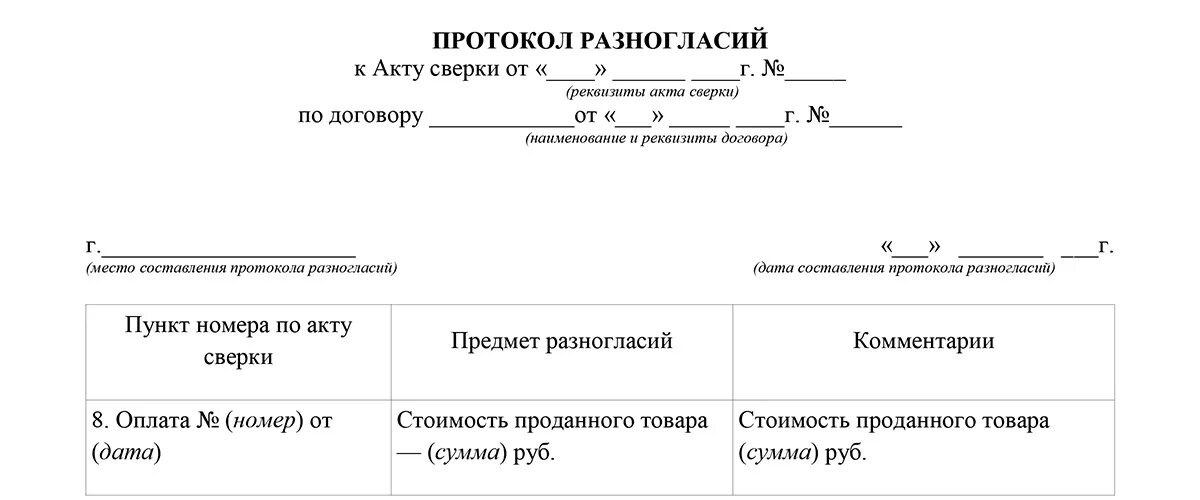 Протокол к акту сверки. Протокол разногласий к акту сверки. Протокол разногласий к акту сверки образец. Протокол разногласий к электронному документу о приемке. Протокол разногласий при электронной приемке.