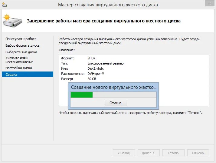 Виды виртуальных дисков