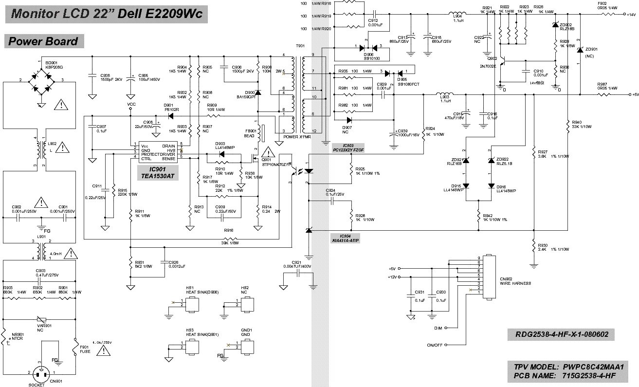 Схема монитора Samsung Syncmaster. Шасси: DP14LS, DP14LT, DP15LS, DP15LT " Shemo
