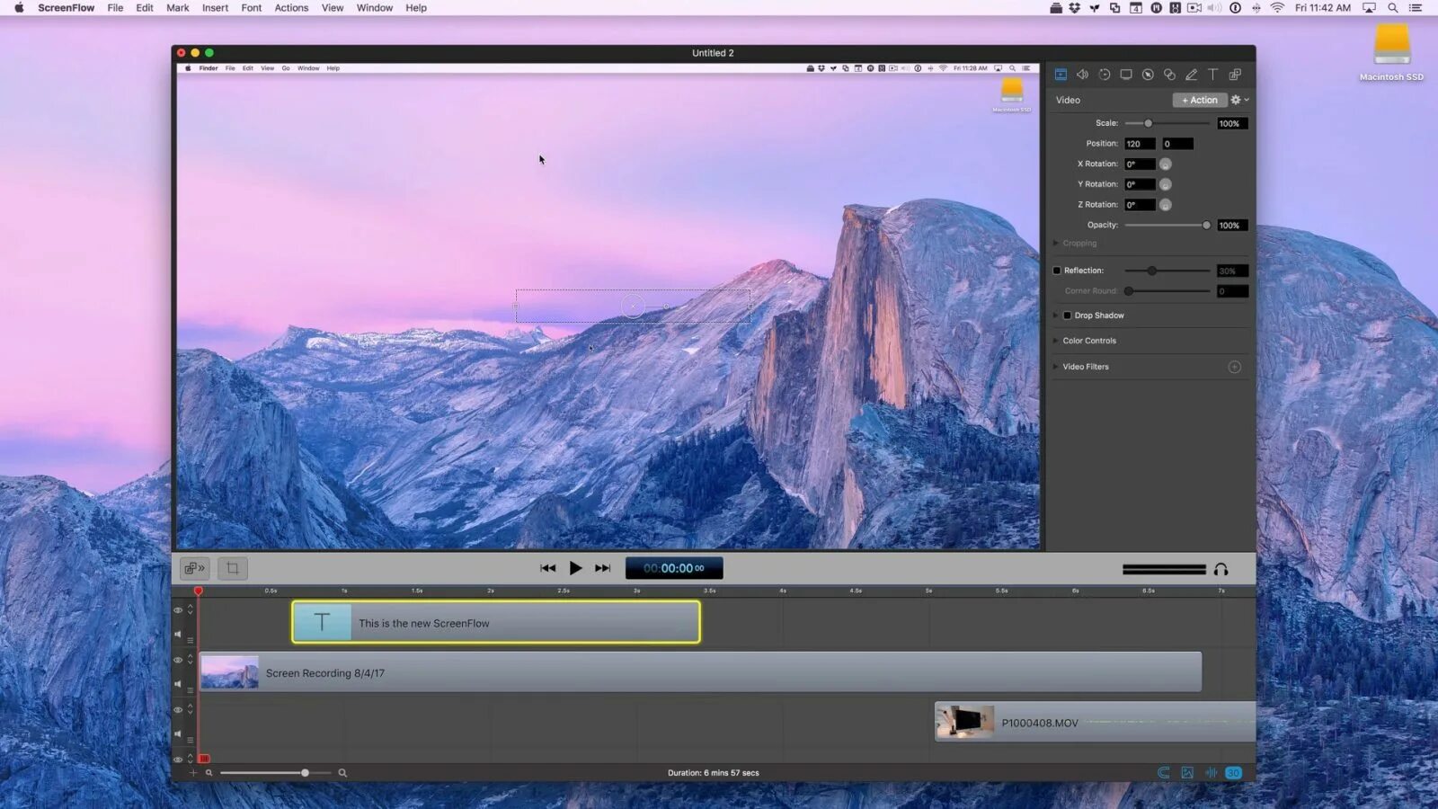 Бот который монтирует видео. Screenflow. screenflow в дизайне. формат screenflow. монтаж видео mac os.