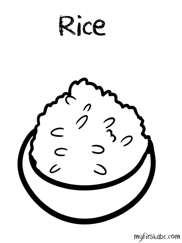 Как нарисовать рис. Рис раскраска. rice раскраска. картинки для раскрашивания рис. раскраска еда рис.