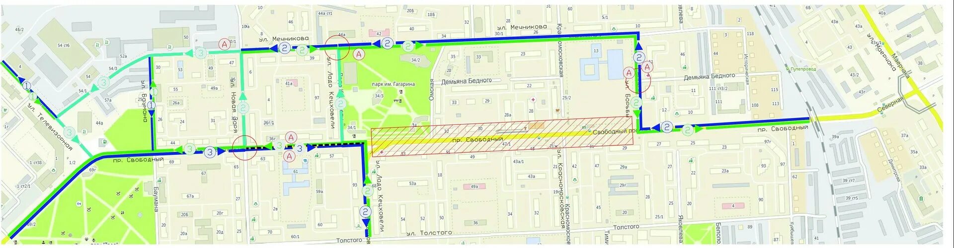 Свободный закроют. План реконструкции ул Копылова в Красноярске. Схема реконструкции пр Свободный г. Красноярск. Свободный проспект на карте. Схема движения автотранспорта на улице Демьяна бедного.