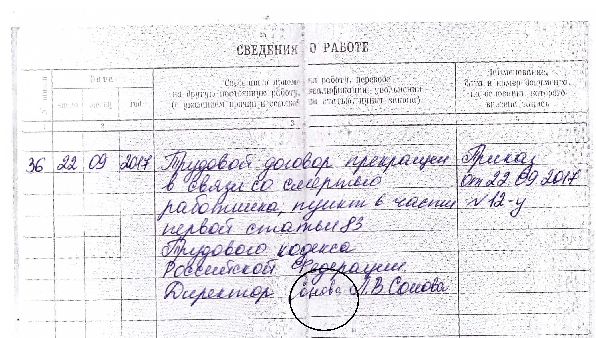 Уволят х. Подпись сотрудника в трудовой книжке при увольнении. Роспись в трудовой книжке при увольнении. Трудовая книжка уволен. Роспись работника в трудовой книжке при увольнении.