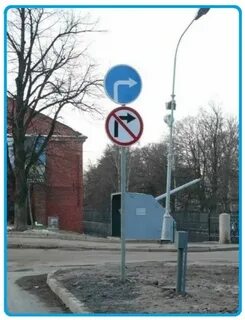 Противоречащие дорожные знаки