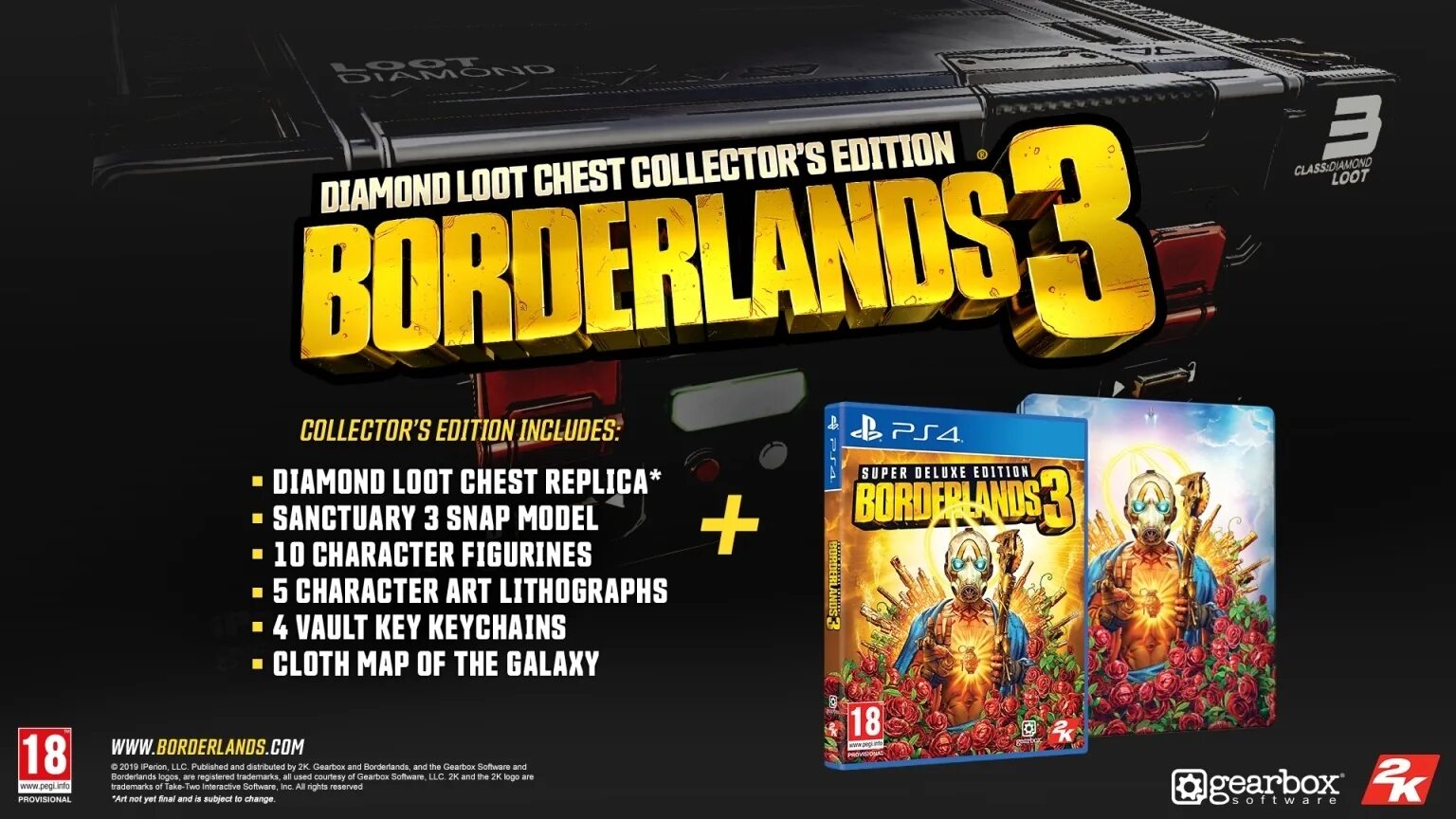Borderlands 3 super deluxe edition. Коллекционка Borderlands 3. Borderlands коллекционное издание. Borderlands 3 Collector's Edition. Borderlands 3 ПС 4.