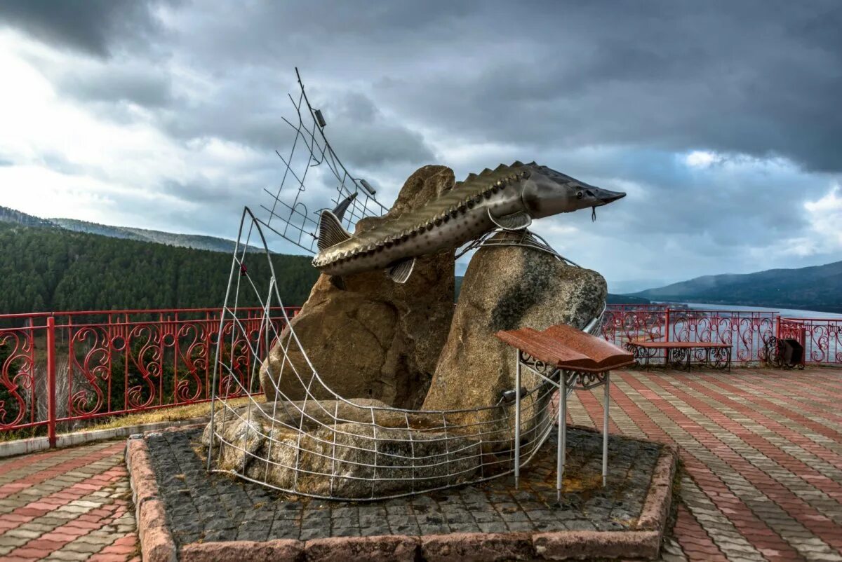 Смотровая площадка Красноярск царь-рыба