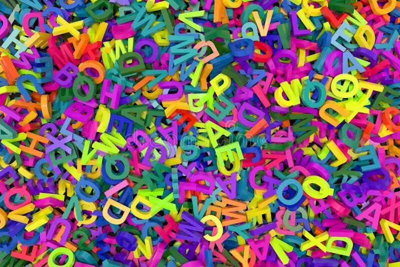 Falling letters