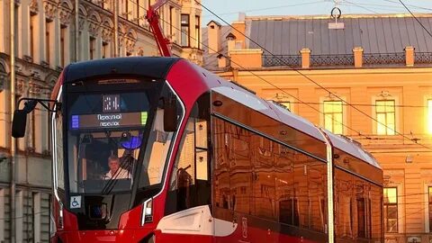 Новые трамваи петербурга