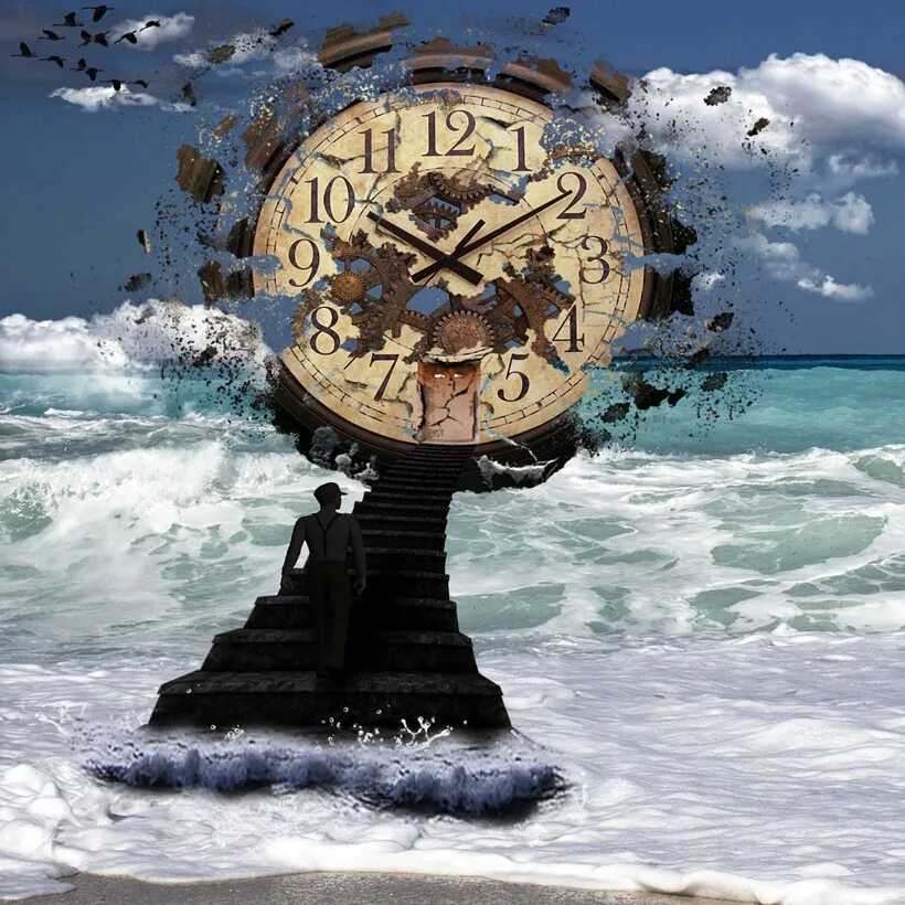 Время картинки. Разбитые часы. Сломанные часы. Часы море. Песочные часы море.