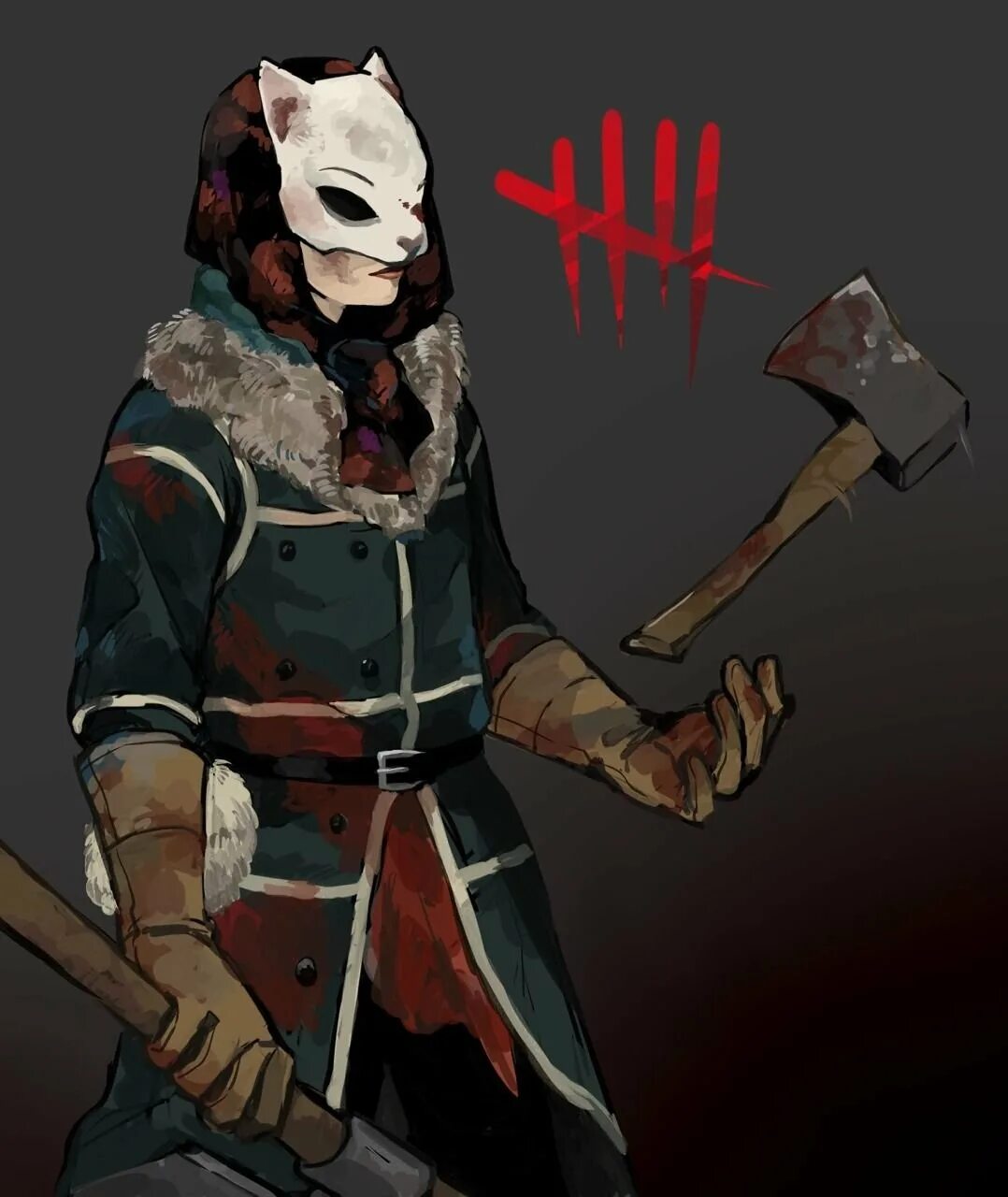 Охотница дбд. Анна охотница dead by daylight. дед бай дайлент охотница. дед бай дейлайт охотница арт.