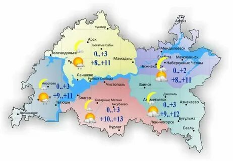 Какая температура в набережных челнах