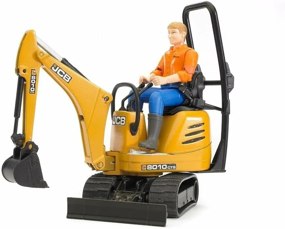 Мини-экскаватор JCB 8010. Брудер JCB. Экскаватор Bruder мини JCB 8010 CTS (62-003) 1:16 23 см. Экскаватор Брудер.