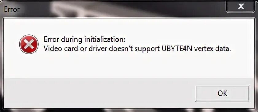 Error during driver