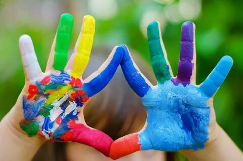 Colorful hands