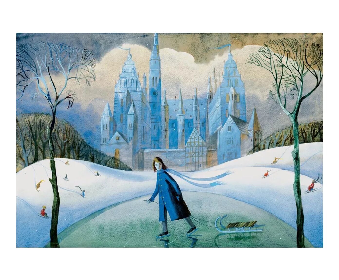 Рисунок к произведению снежная королева. Снежная Королева сказка Андерсена. Кристиан Бирмингем Снежная Королева.