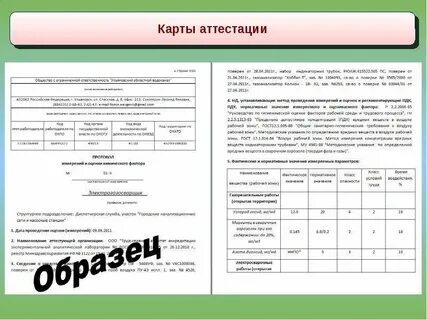 Карта аттестации рабочего места
