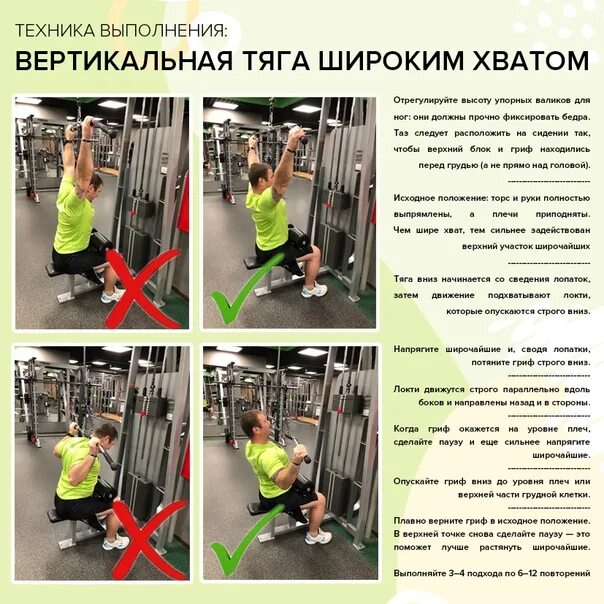 Техника выполнения верхнего блока. Верхний блок широким хватом. Вертикальная тяга обратным хватом техника выполнения. Техника вертикального блока тяги. Вертикальная тяга узким параллельным хватом.