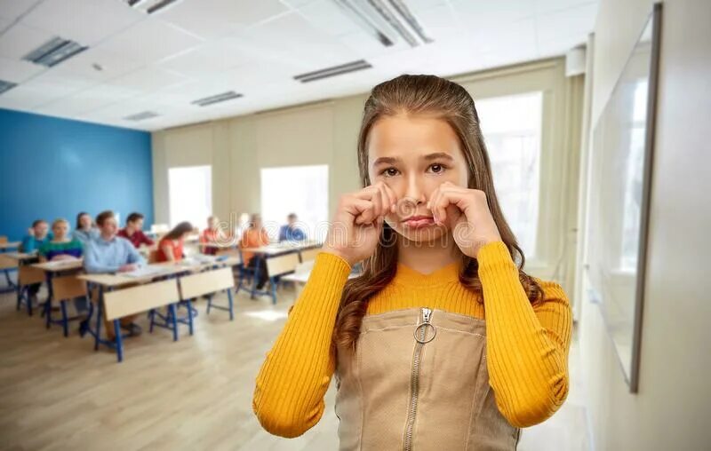 Crying school. Unhappy pupil. unhappy student school. unhappy teenager school exam.