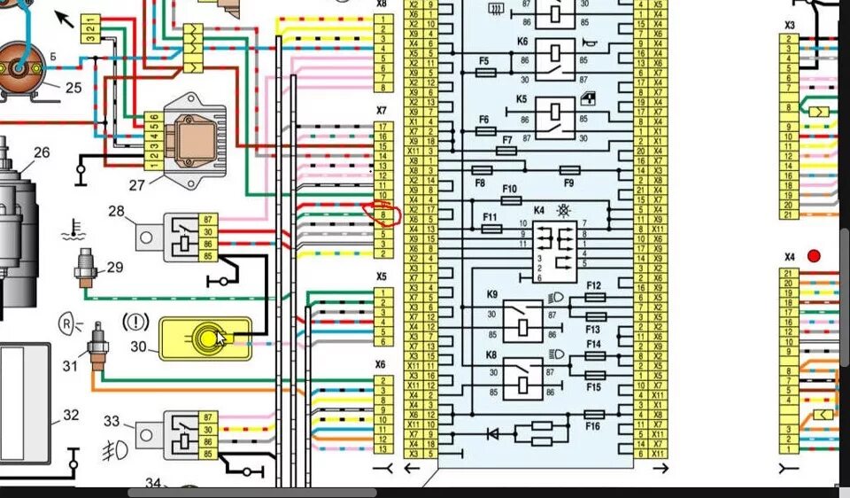 Проводка 2109 карбюратор. Монтажный блок ВАЗ 2109. Электросхема монтажного блока ВАЗ 2108. Электросхема монтажного блока ВАЗ 2109. Схема электрооборудования ВАЗ 2108 карбюратор низкая панель.