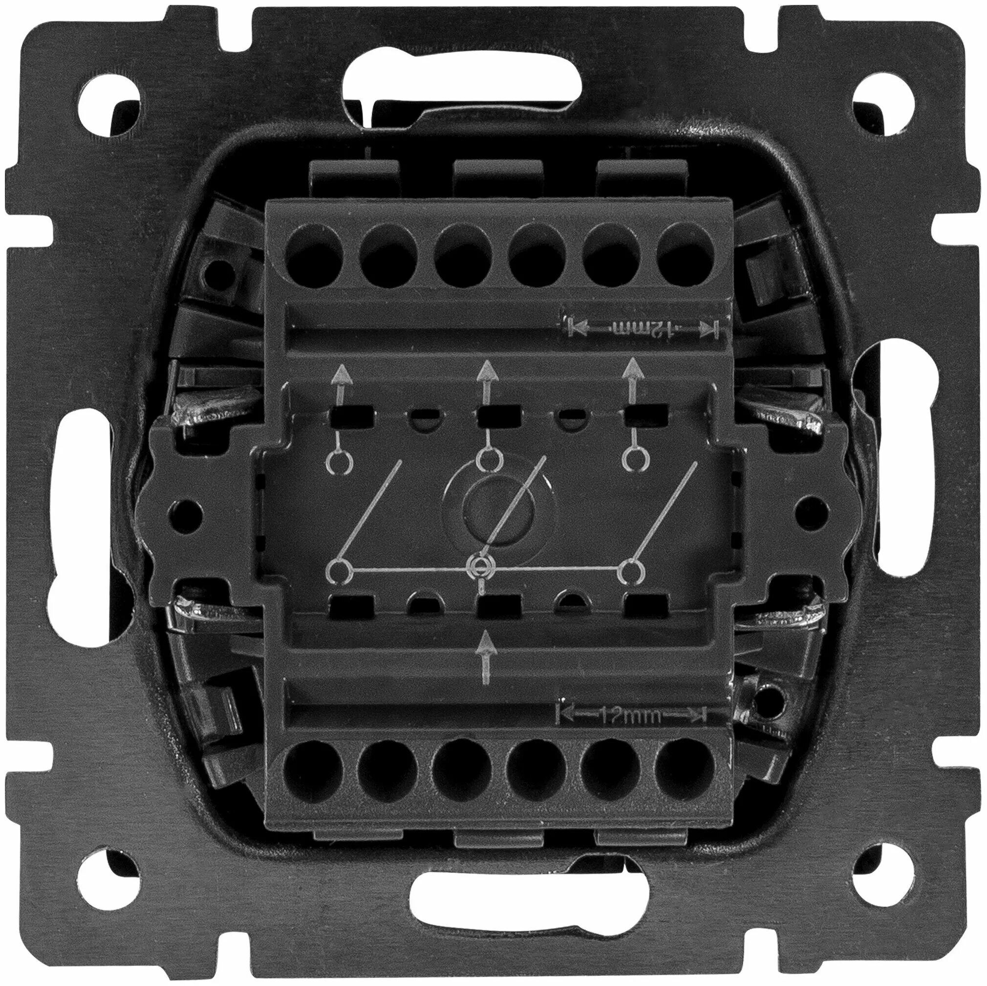 Вывод кабеля Gallant W5050204 Графит рифленый