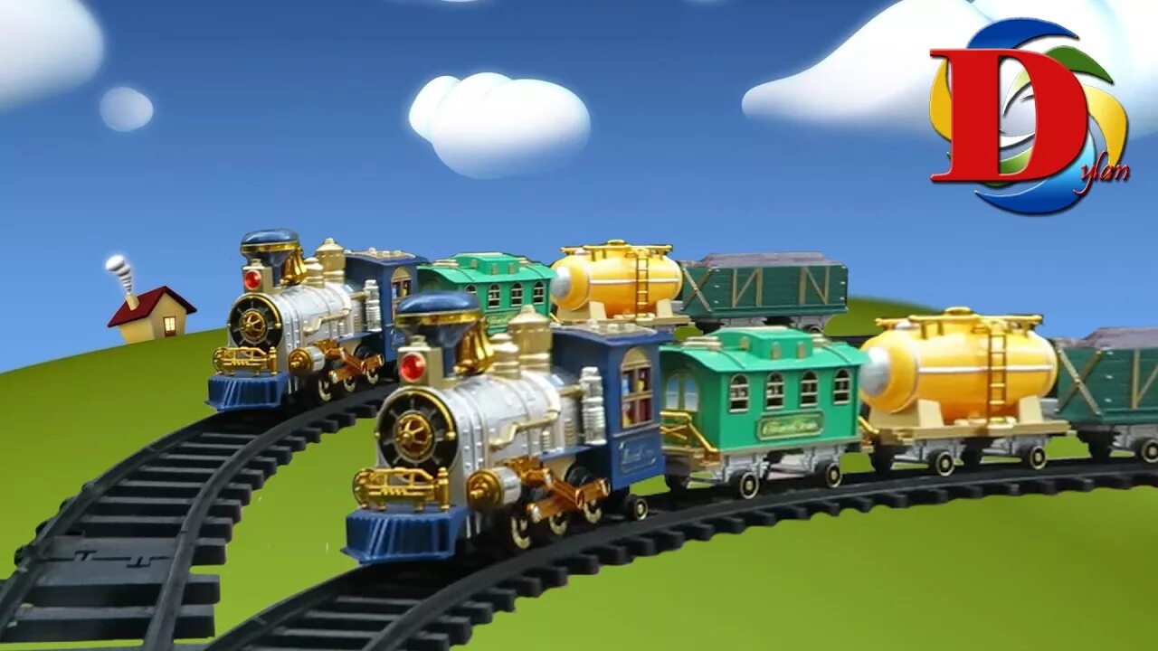 Паровозик. Паровозы и поезда для детей. Железная дорога с паровозом для детей. Железная дорога видео для детей