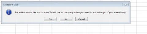 Excel только для чтения