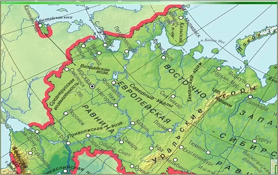 Среднерусская высота над уровнем моря. Низменности Восточно европейской равнины на карте. Восточно-европейская низменность на карте России. Восточно-европейская равнина на карте России.