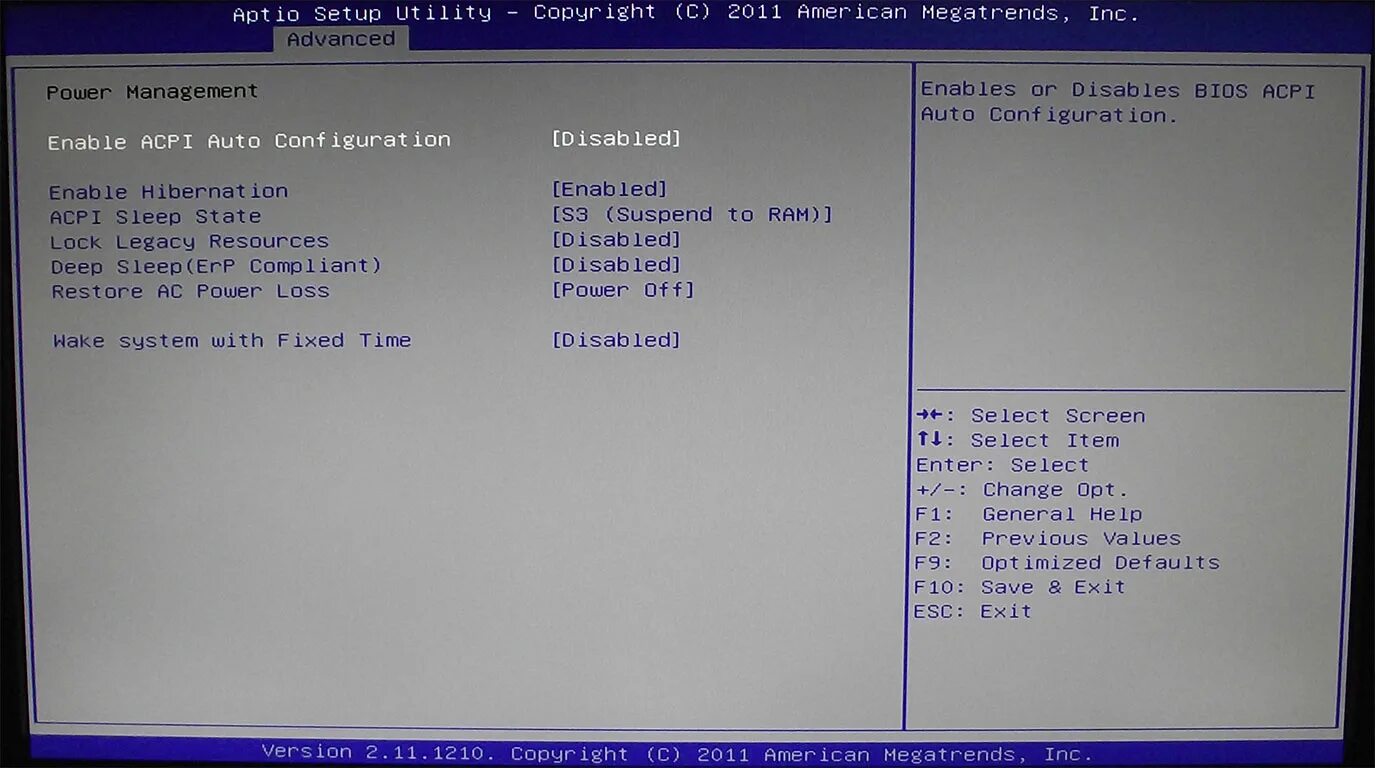 Cpu acpi