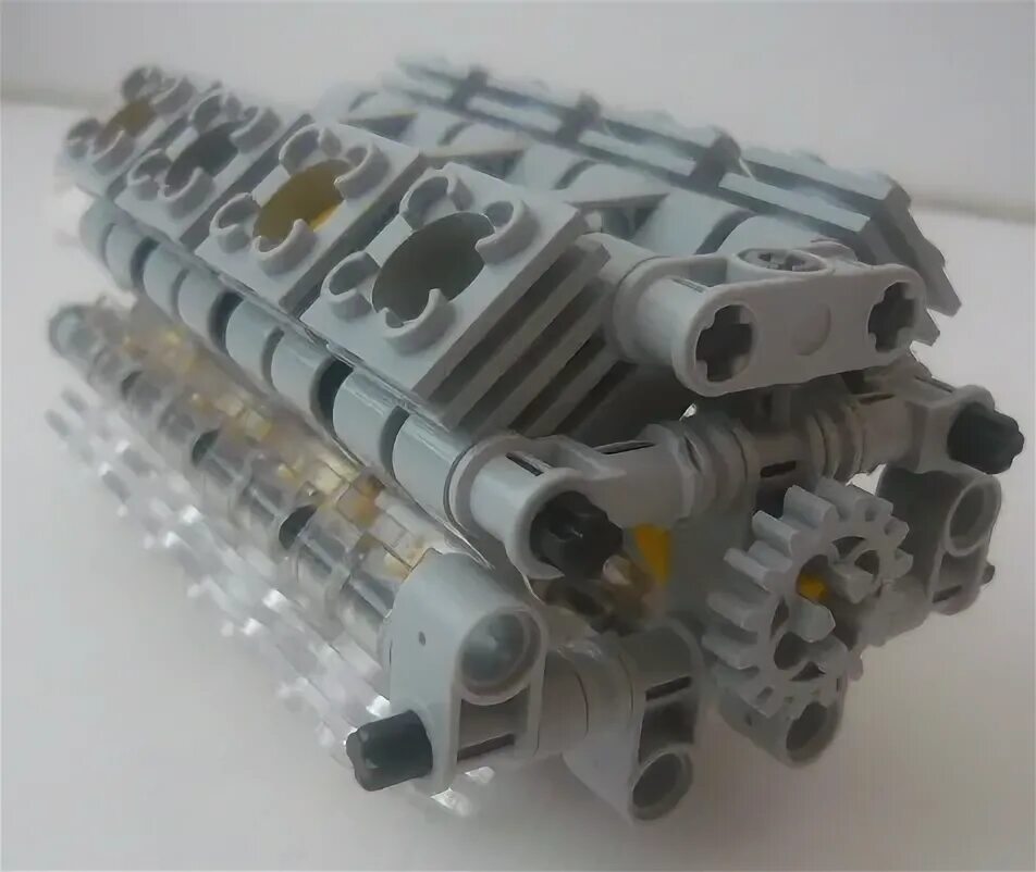 Мотор из лего своими руками How to make a small Lego V8 engine MOC tutorial YouTube